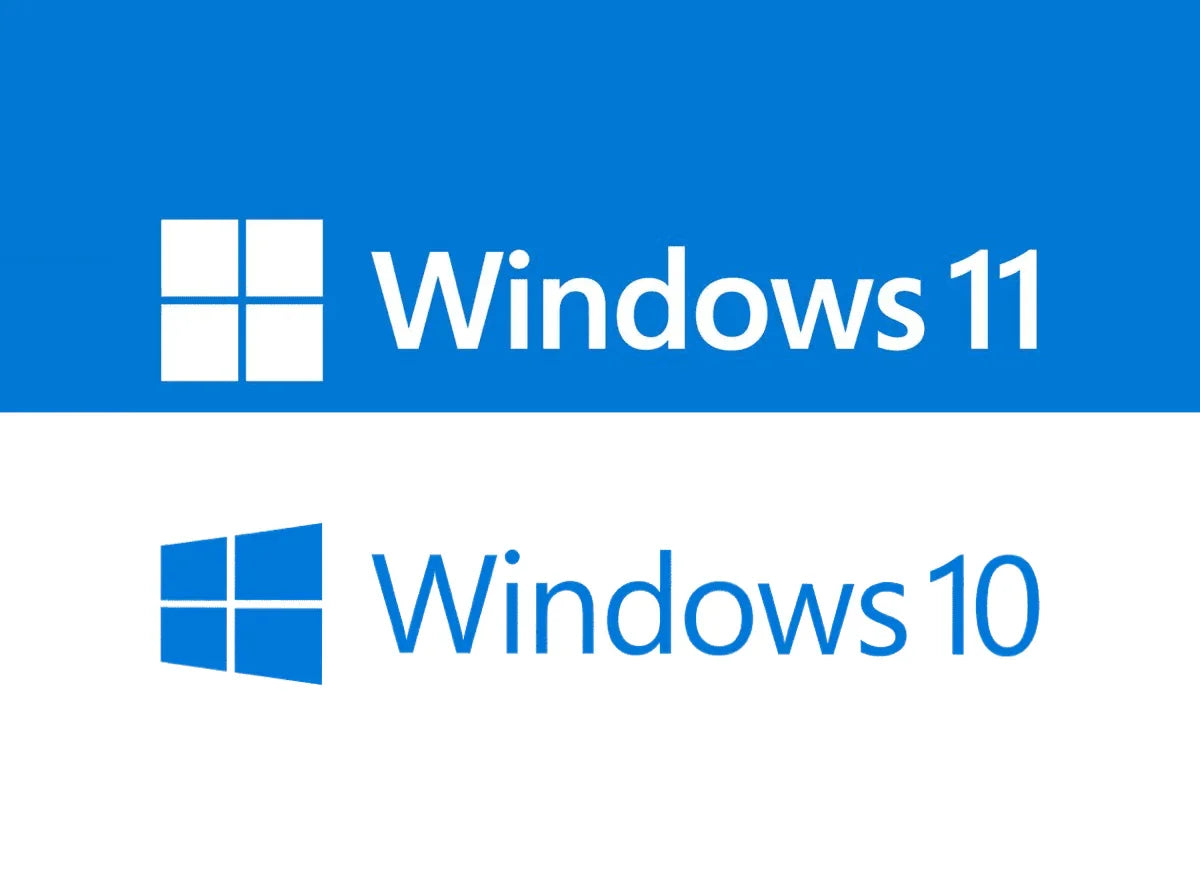 Alt text (in Italian):Confronto tra loghi Windows 10 e Windows 11: vantaggi e svantaggi aggiornamento