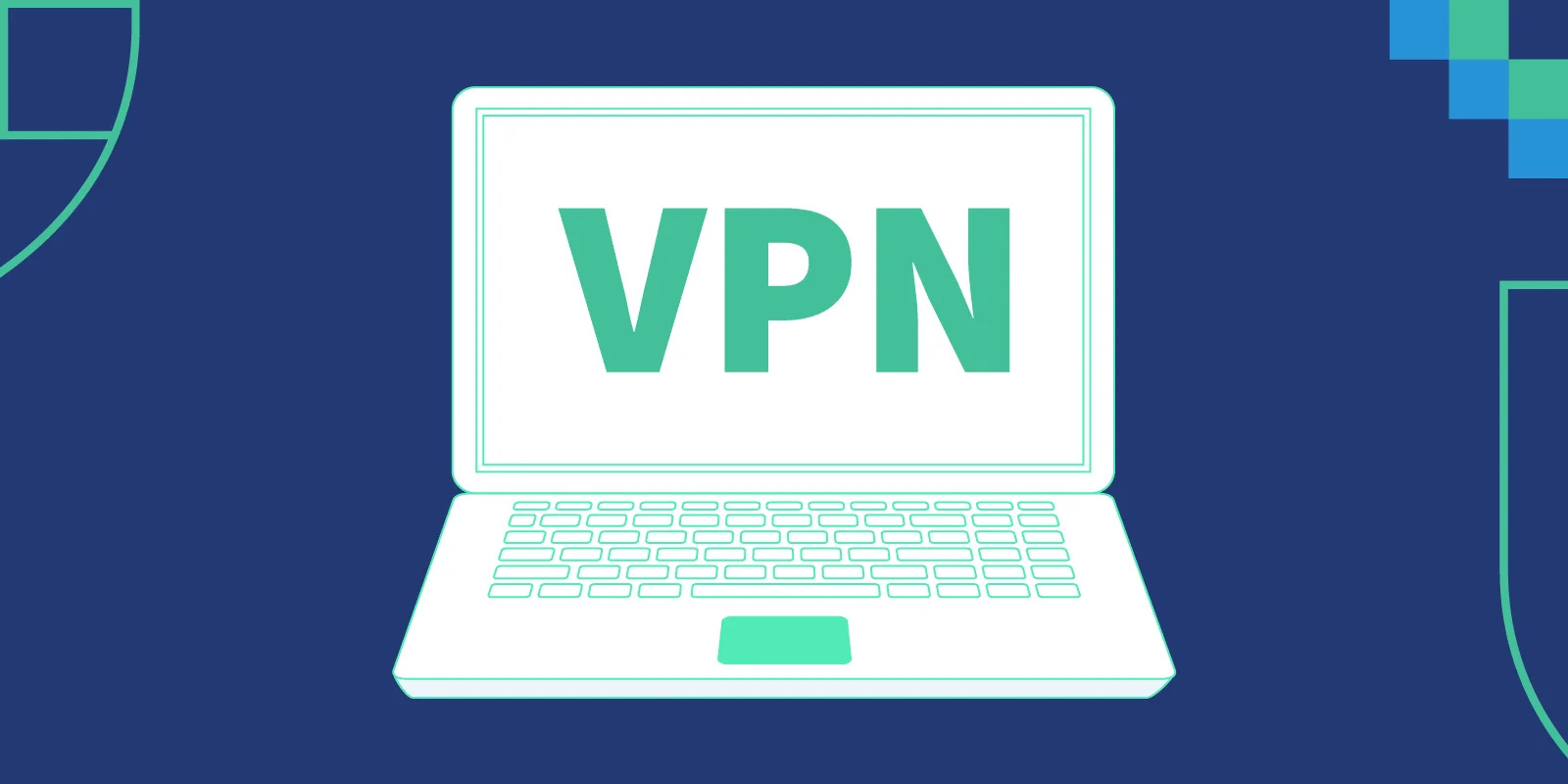 Alt text (in Italian):VPN su laptop: vantaggi e caratteristiche della rete privata virtuale