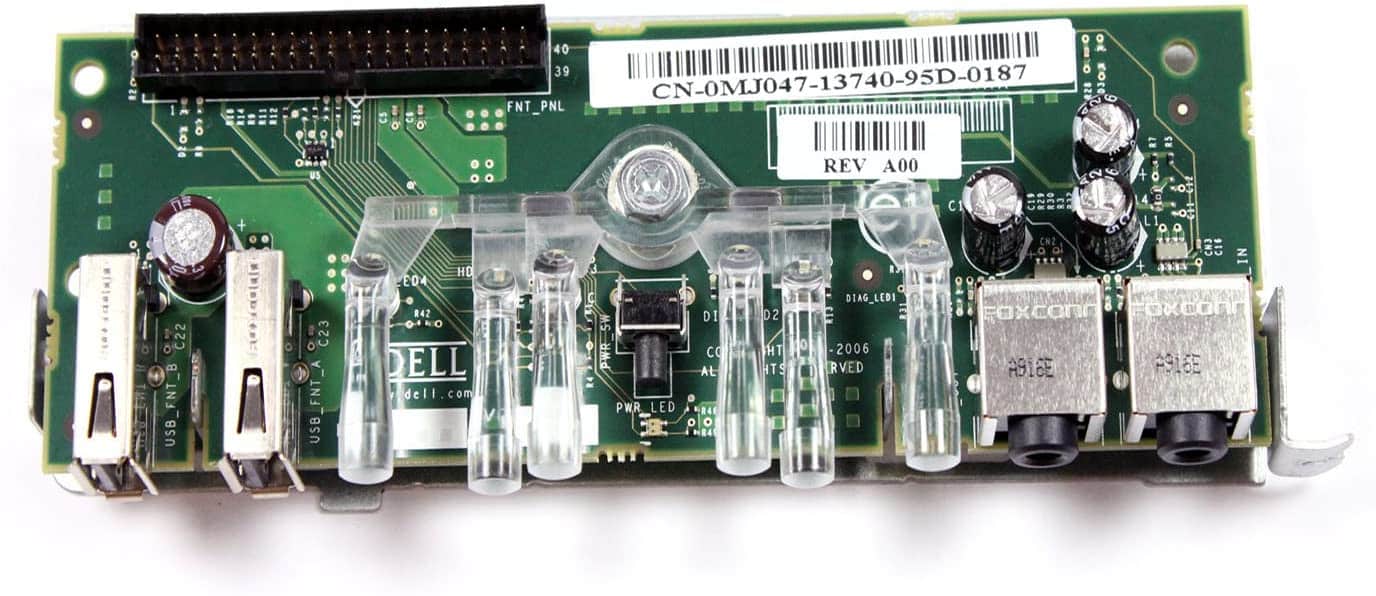 Genuine Dell Power Board For Dell Optiplex GX620 and Dimension 5150 / E510 Small Mini Towers (SMT) Part Number: MJ047 With Cables