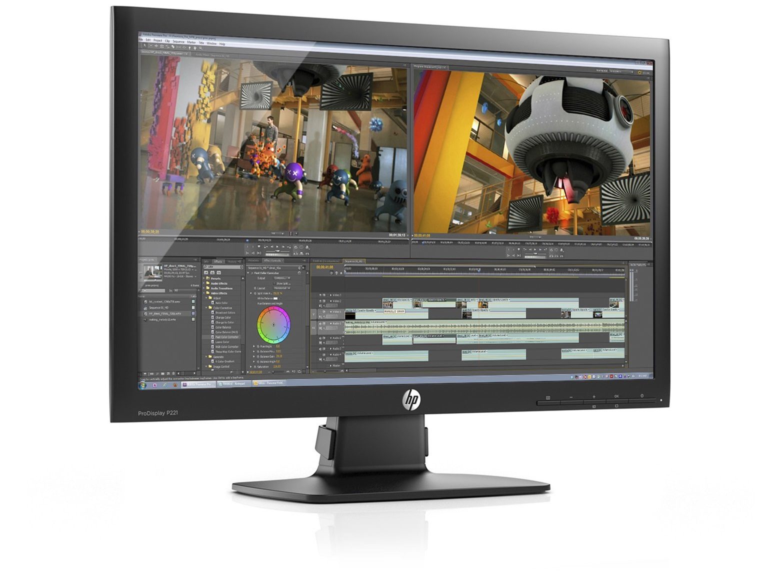 HP ProDisplay P221 Monitor LED 21.5" 1920x1080 Pixel FullHD 16:9 Contrasto 1000:1 Luminosità 250 cd/m² Tempo di risposta 5ms