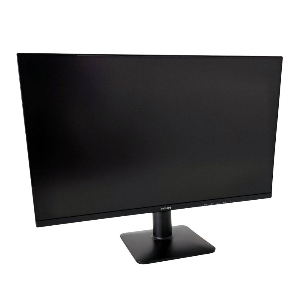 Monitor Philips 27'' FullHD per postazione Lenovo M910q All In One, design elegante e cornice sottile per un'esperienza visiva immersiva.