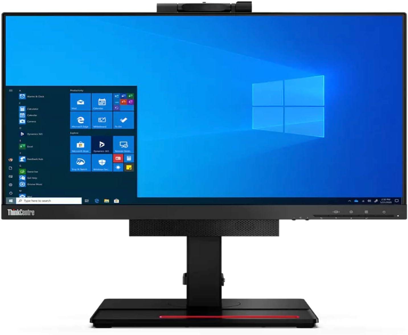 Lenovo ThinkCentre TIO24 All In One con supporto regolabile e display Full HD, perfetto per postazioni di lavoro moderne e compatte.