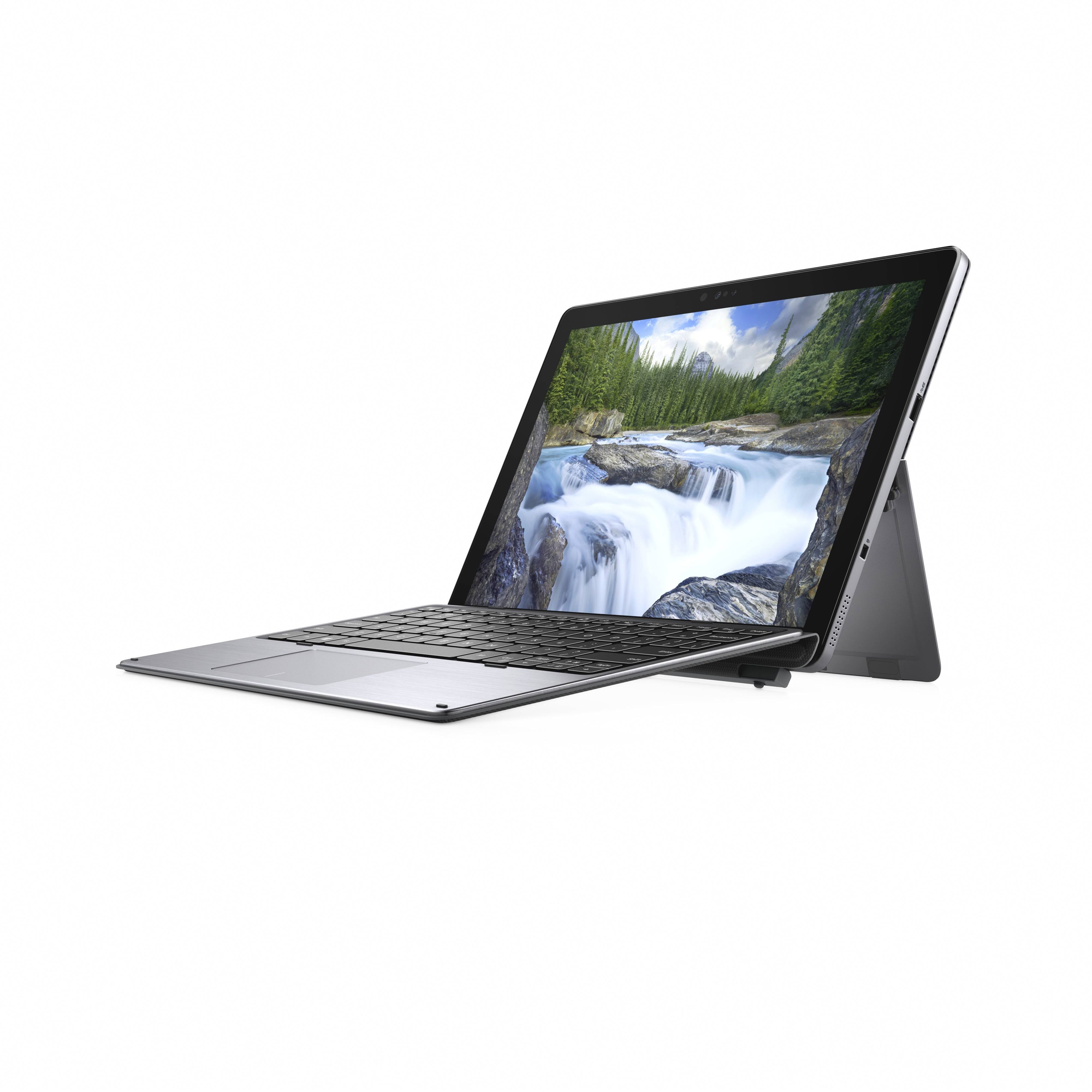 Laptop convertibile DELL Latitude 7200 con design sottile e tastiera removibile, ottimo per chi cerca versatilità e potenza.