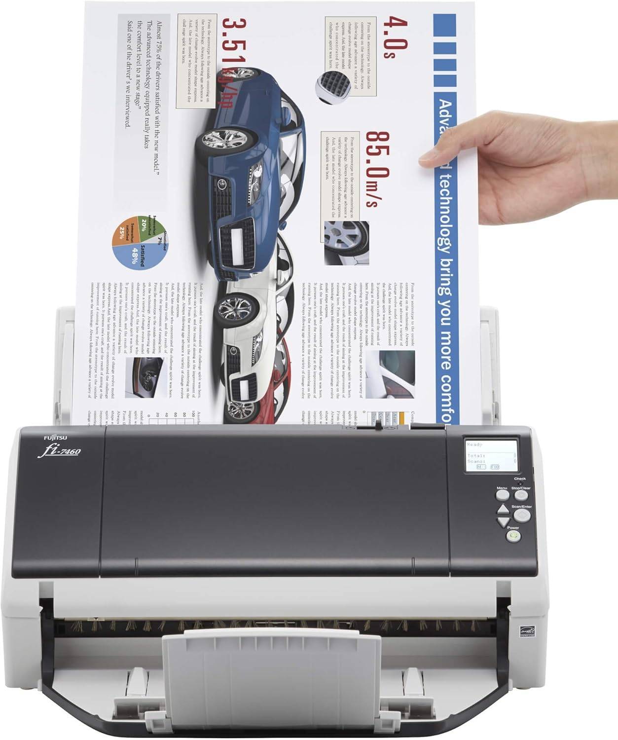 Fujitsu FI-7460 Scanner Documentale – ADF, Duplex, A4, USB 3.0 Prodotto NUOVO