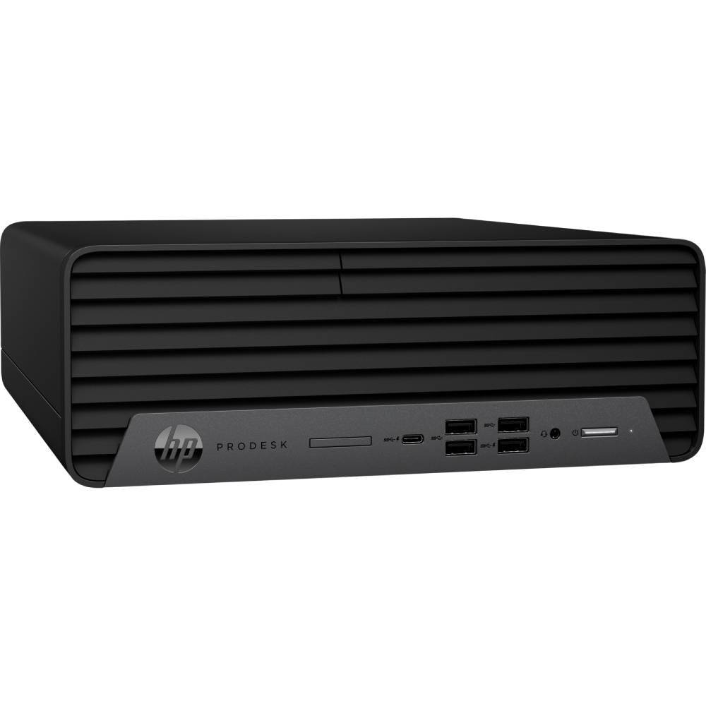 HP ProDesk 600 G6 SFF Ricondizionato - PC compatto con Intel i7, vista frontale con porte USB e lettore schede, ideale per ufficio e casa