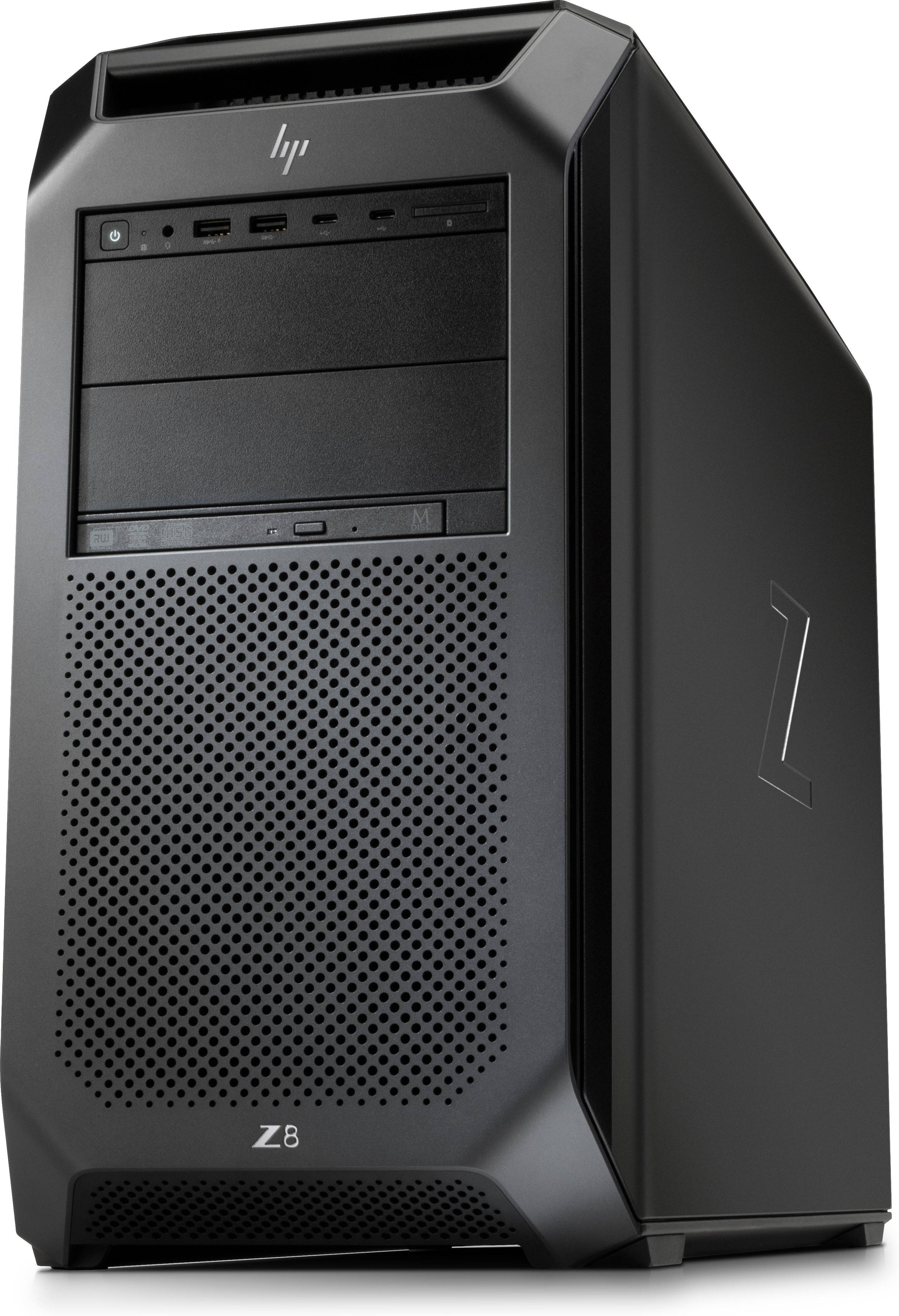 HP Z8 G4 Workstation Tower con 40 core Xeon Gold e design robusto, ottimizzata per ambienti di lavoro intensivi.