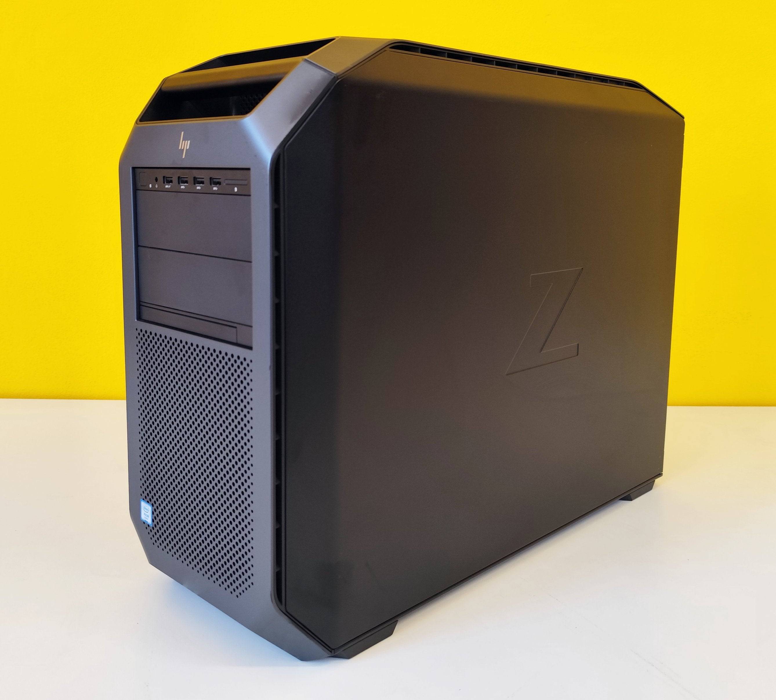 Workstation HP Z8 G4 Tower con doppio processore Xeon Gold e scheda grafica Nvidia RTX 4000, ideale per uso professionale e grafico.