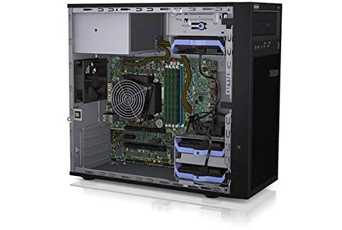 Vista laterale interna del server Lenovo ThinkSystem ST50 con componenti accessibili, 32GB RAM e doppio SSD da 1TB ciascuno.