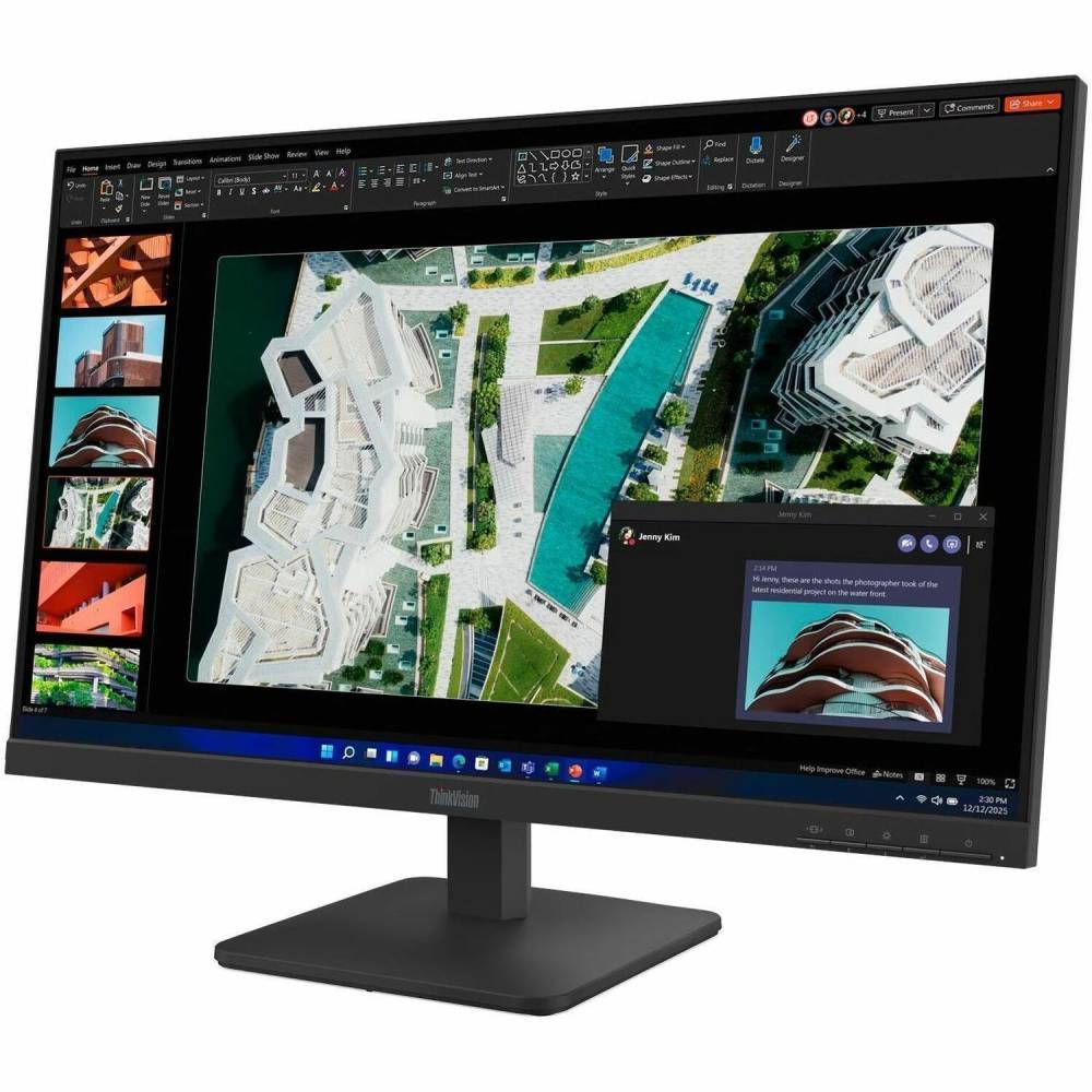 Monitor Lenovo ThinkVision S27-4e da 27 pollici Full HD con pannello IPS e refresh rate 100 Hz, ideale per lavoro e grafica professionale.