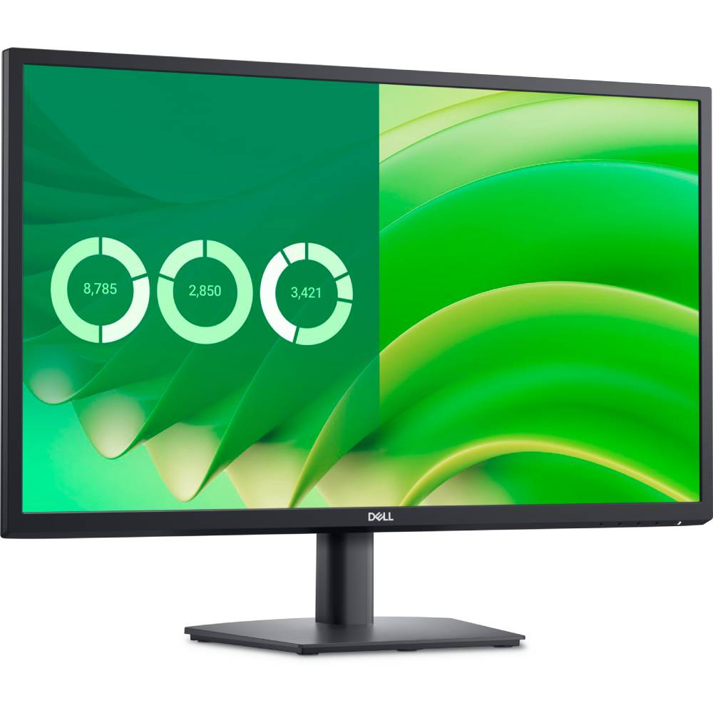Monitor Dell E2725H 27 pollici Full HD con schermo VA, ideale per ufficio e intrattenimento. Design ergonomico e immagini nitide.