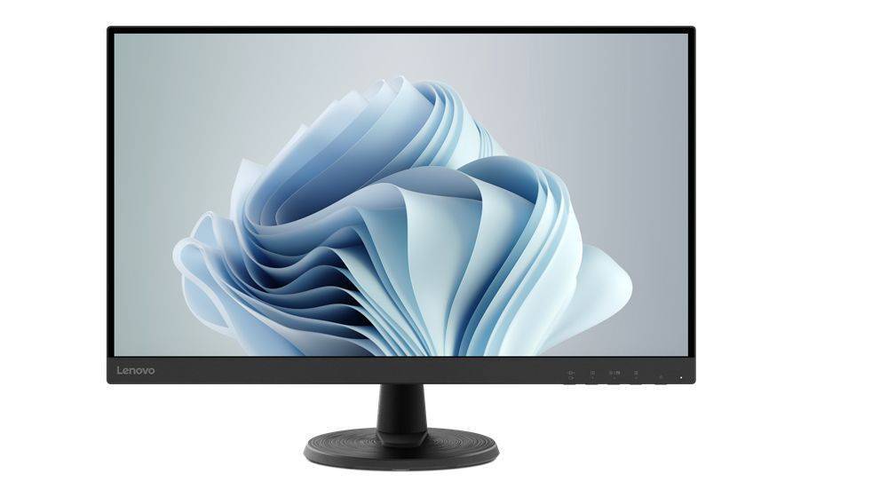 Monitor Lenovo 27 pollici IPS FullHD con display nitido e cornice sottile, ideale per produttività e incluso nel bundle Lenovo V15 G4.