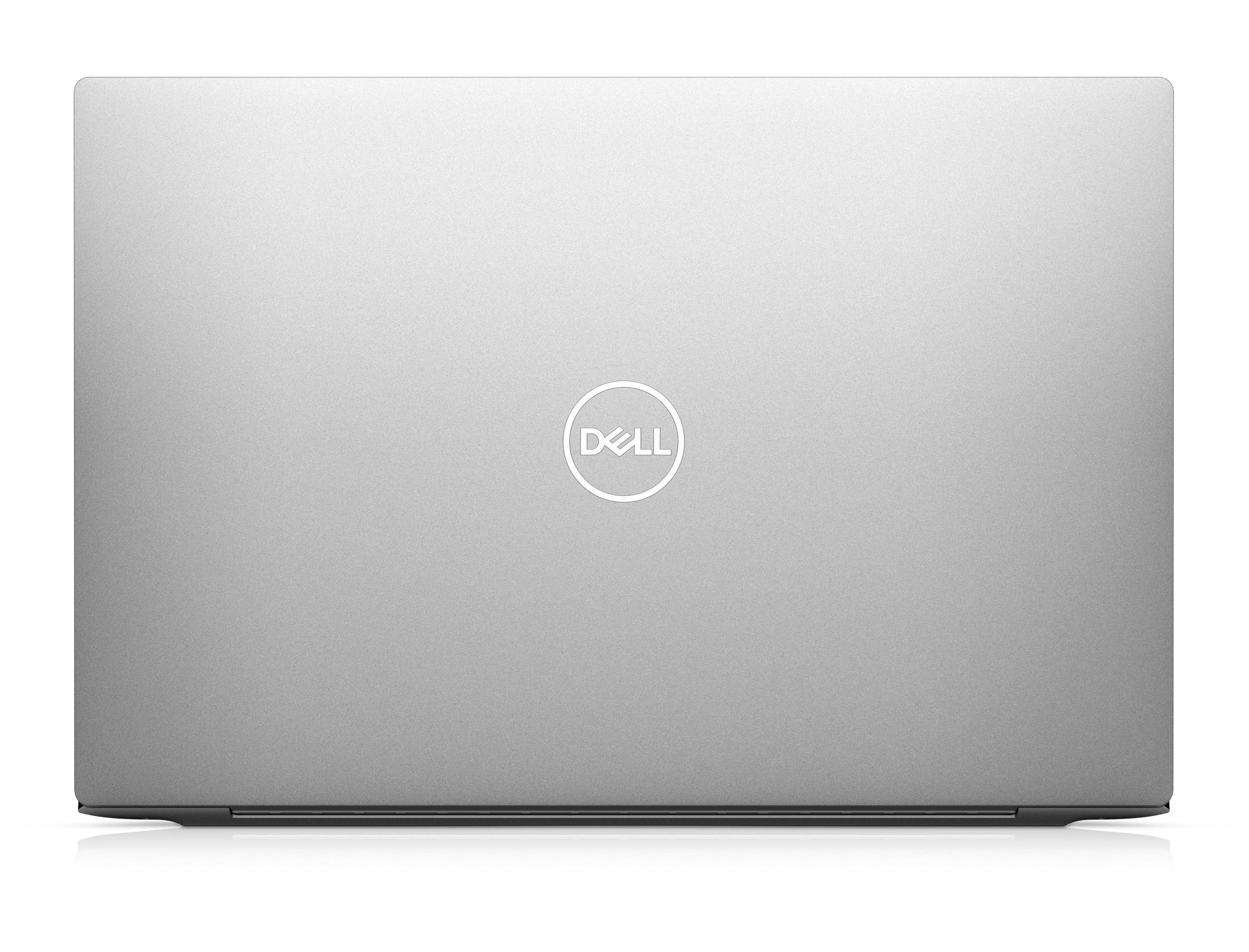 Cover posteriore in alluminio del Dell XPS 13 4K con logo Dell centrale, notebook elegante e potente per uso professionale.