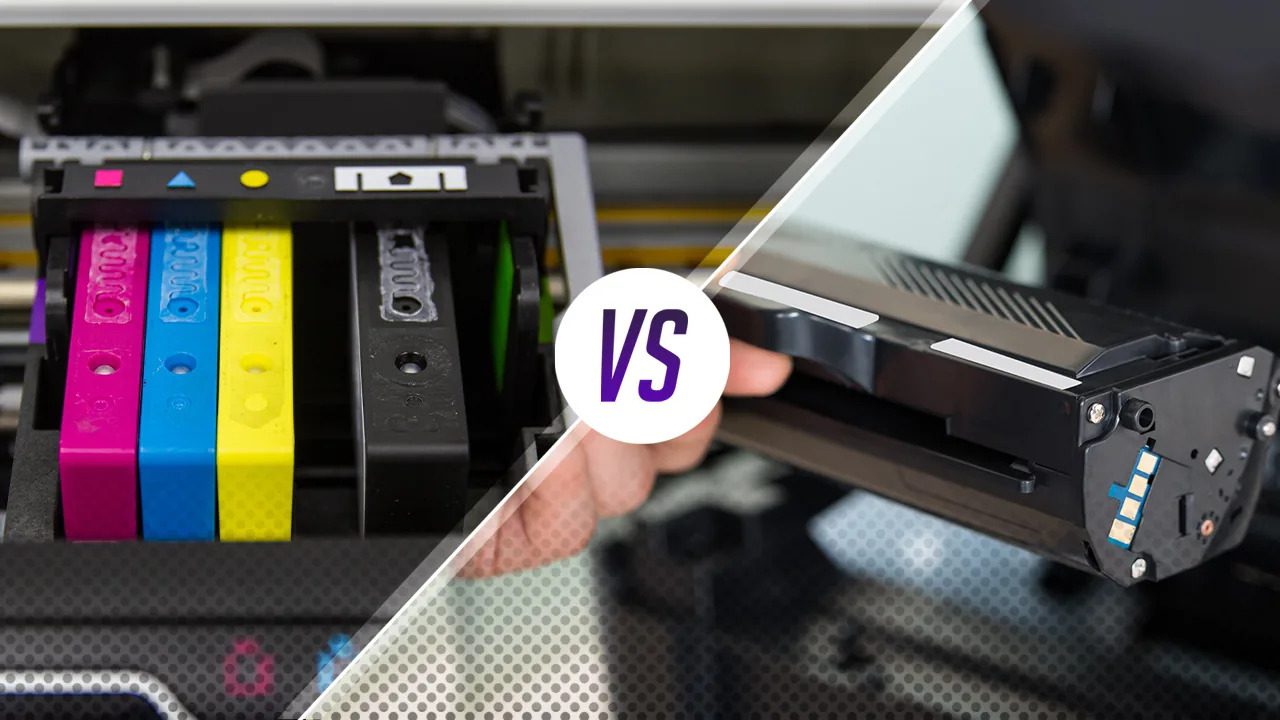 Confronto tra cartucce a getto d'inchiostro e toner per stampanti laser.