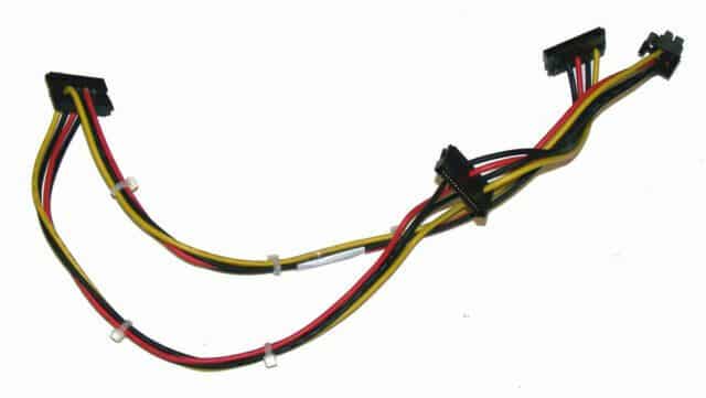 HP 611895-001 6200 Pro 8000 Elite 4-pin to 3x SATA Motherboard Power Cable