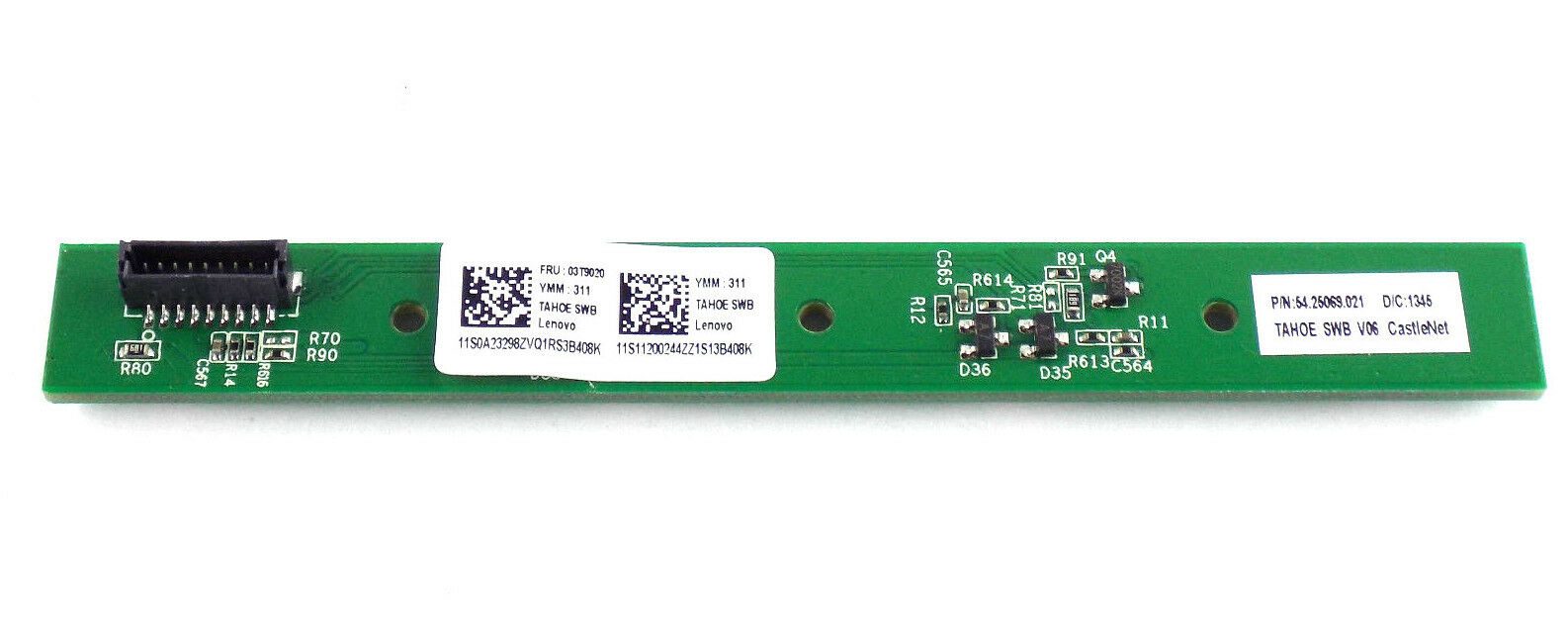 Scheda Pulsante d'accensione Original Lenovo ThinkCentre M91z AIO Power Button Board, FRU: 03T9020 Completo di cavo