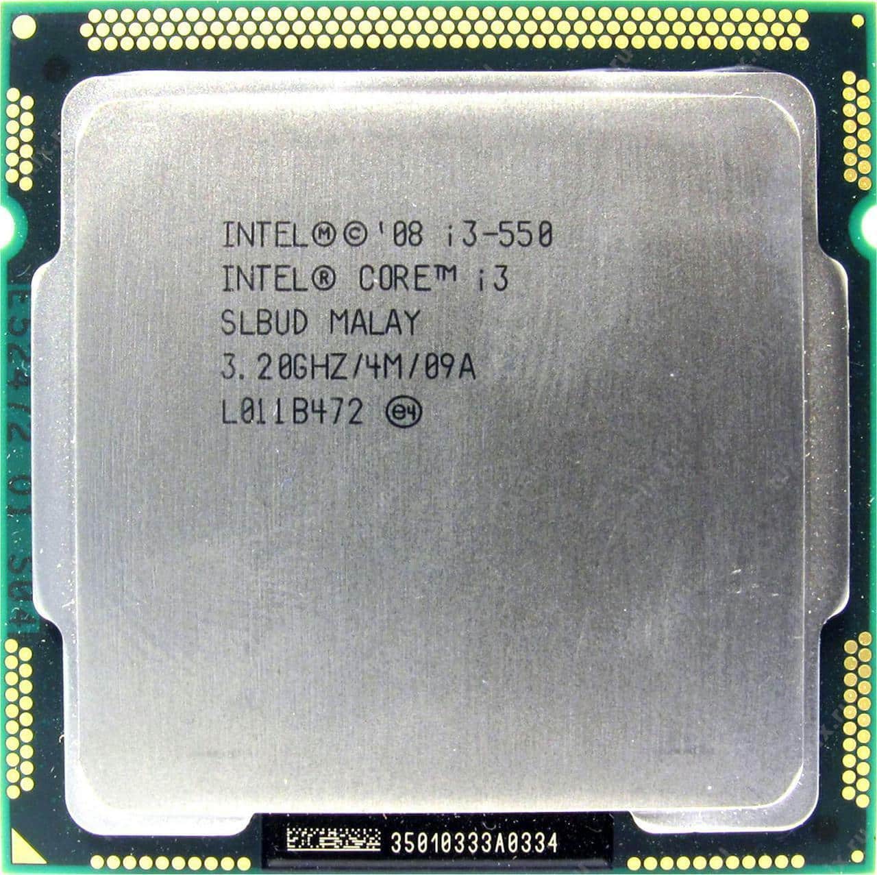 Intel Core i3-550 (SLBUD) Dual-Core 3.2GHz/4M Socket LGA1156 CPU PROCESSOR 4