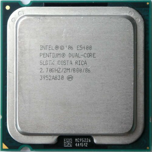 CPU Intel Dual Core Pentium E5400 – SLGTK-Prozessor 800 MHz – 2,7 GHz/2 MB/800/06