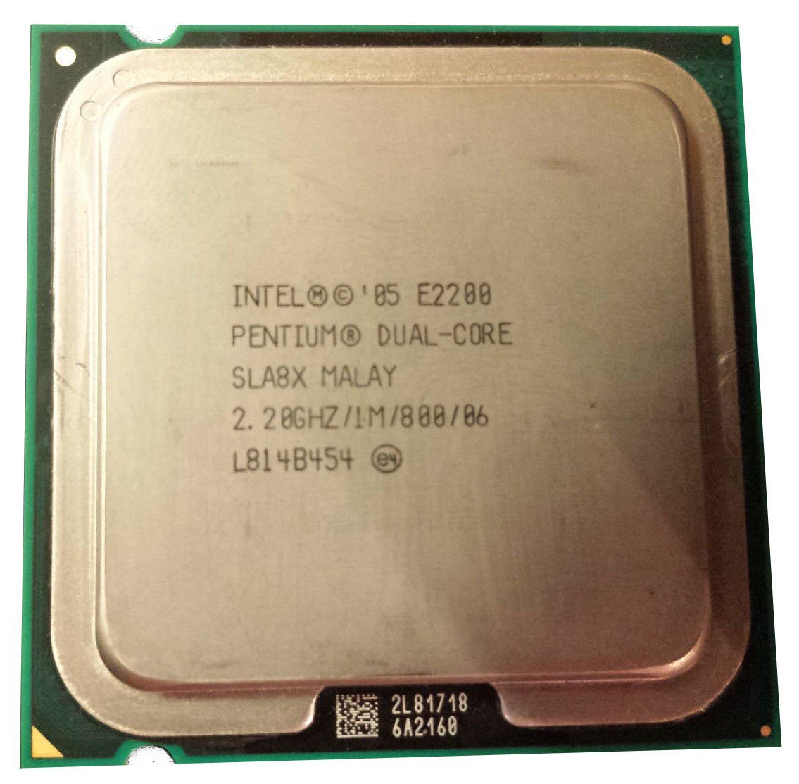 Cpu Processore Intel Pentium Dual Core E2200 SLA8X 2.20Ghz 1M 800 06 socket 775