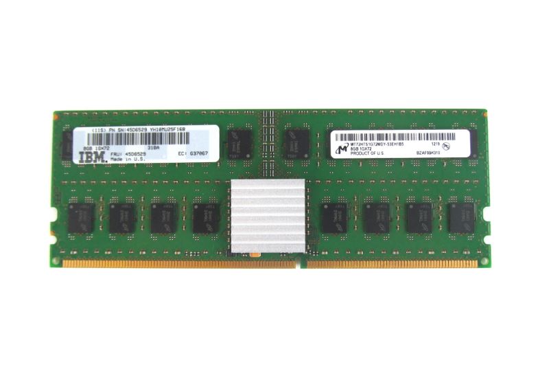 Server Memory Card FRU 45D6529 8 GB 1GX72 DDR-2 (13F0NJ) (EA1)