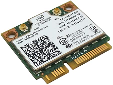 717381-001 HP Intel N 7260 7260HMW AN 802.11a/g/n Wifi + Bluetooth 4.0 Card PCIE