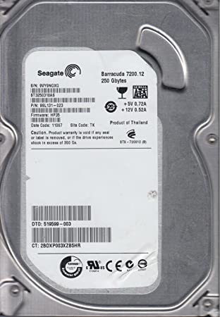 Seagate ST3250318AS 9SL131-023 FW: HP35 TK 250 GB 3,5-Zoll-Sata-Festplatte