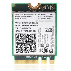 Intel 7260NGW 802.11AC NGFF/M.2 WIRELESS WIFI + Bluetooth BT 4.0 Mini WLAN Card