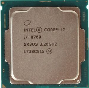 Intel Core i7 8700 3.20 GHz Hexa-Core (BX80684I78700) Processore