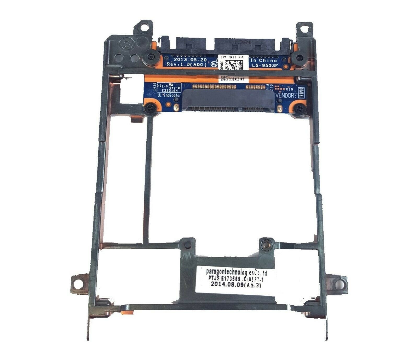 Dell Latitude E7440 E7450 Msata SSD to 2.5 Adapter Hard Drive Caddy FCN4M 02N4J0