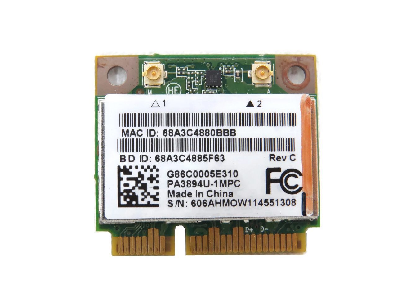Modulo de Wi-Fi Toshiba Portege R830 Wi-Fi Module PA3894U-1MPC