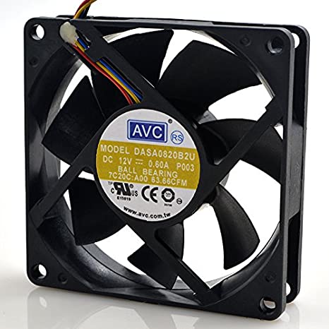 AVC DASA0820B2U 8020 12V 0.60A 8cm 4 Wire PWM CPU Cooling Fan