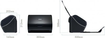 Epson GT-S85 Hochleistungs-A4-Dokumentenscanner mit Blatteinzug, 600 DPI, automatischer Dokumenteneinzug (ADF) und 80 Seiten pro Minute, ideal für große Arbeitsmengen
