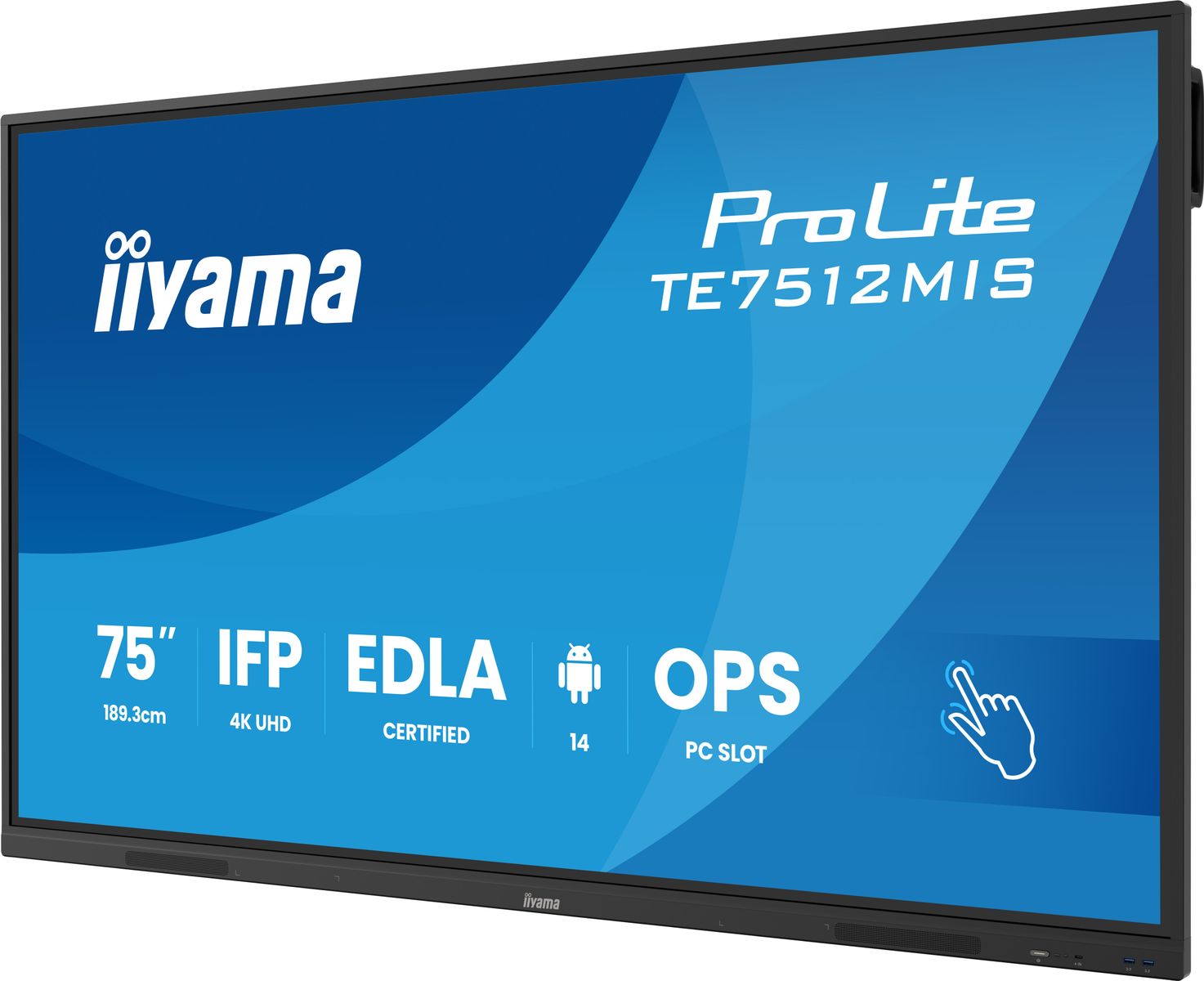IIYAMA 75 iiWare13E , Android 14, 8/128GB Touch