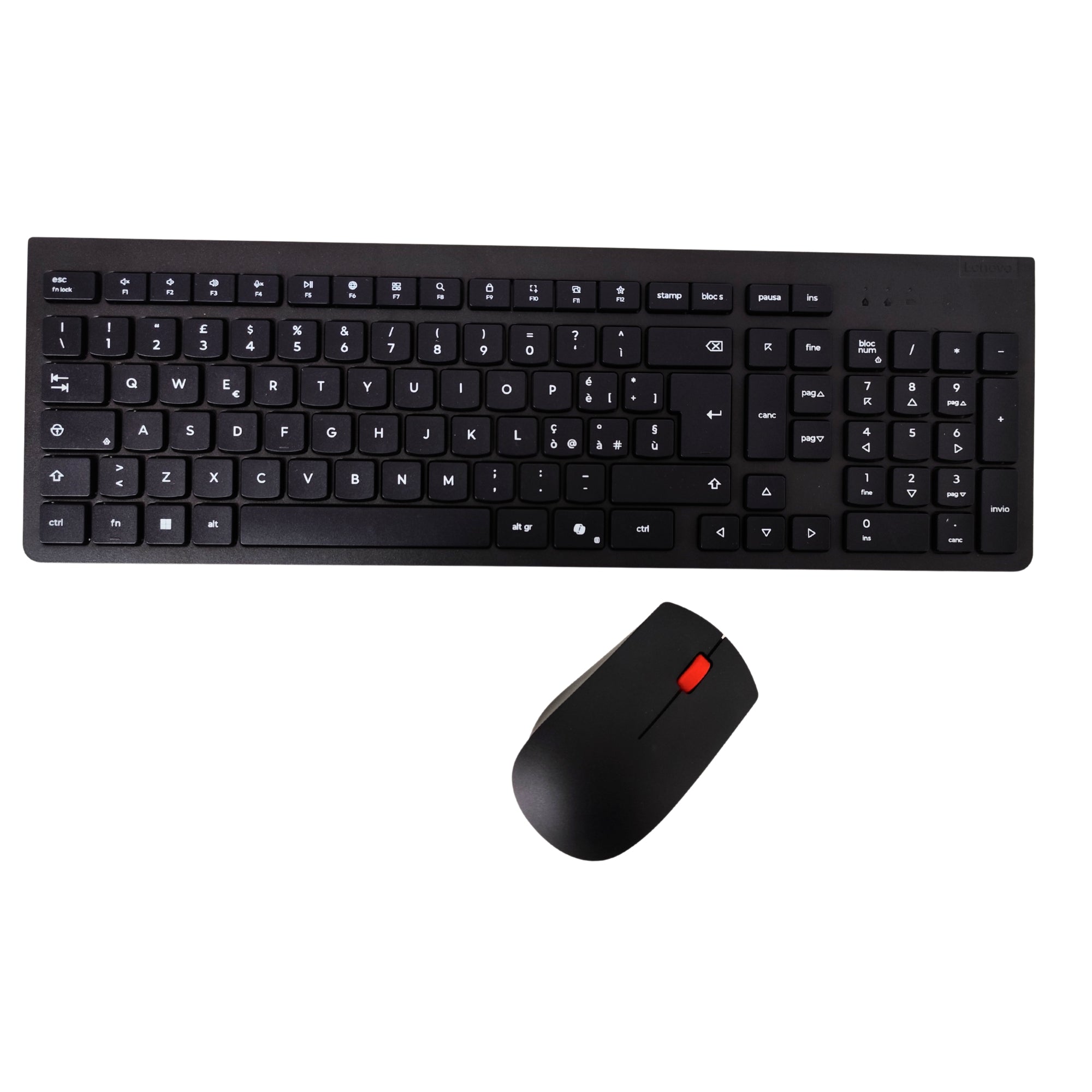 Lenovo Gen2 Wireless Italian Keyboard and Mouse Kit 