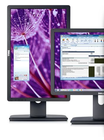 Dell P1913 LED-Monitor, 19 Zoll, 1440 x 900 Pixel, 60 Hz, Kontrast 1000:1, Helligkeit 250 cd/m², Reaktionszeit 5 ms, VAG DVI