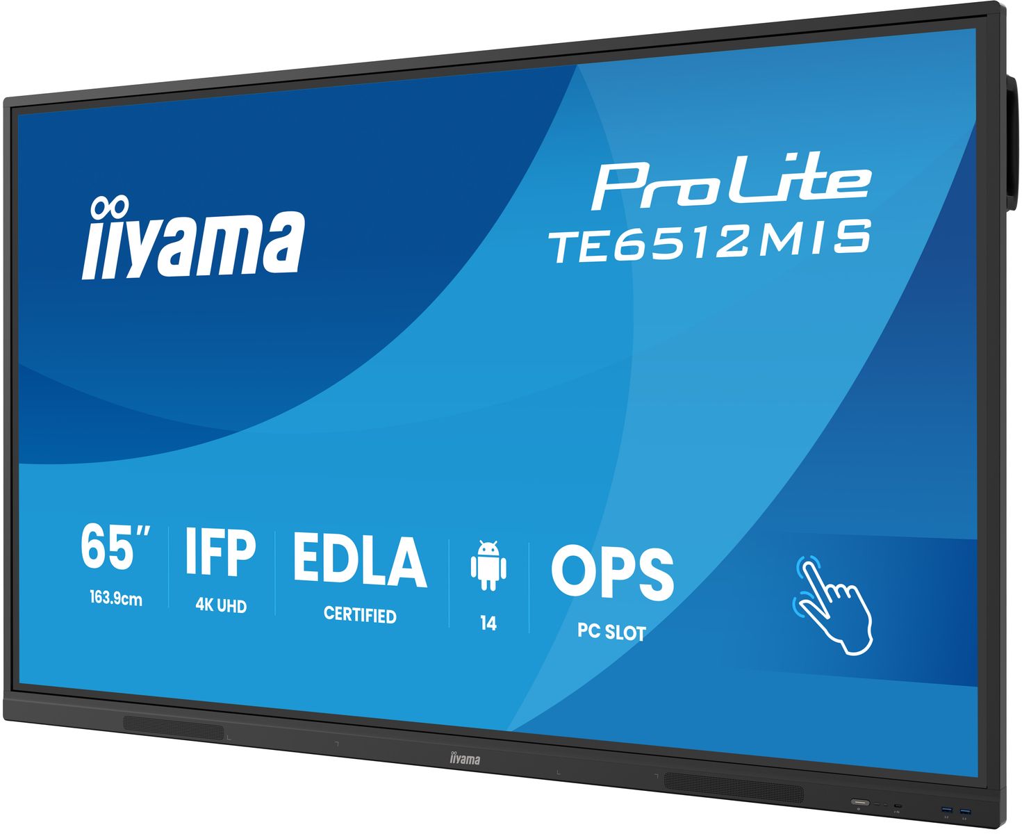 IIYAMA 65 UHD IR 40P Touch AG with Interactive Android os