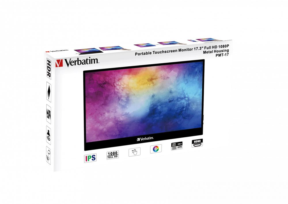 VERBATIM PMT-17 MONITOR PORTATILE TOUCH 17.3 FHD