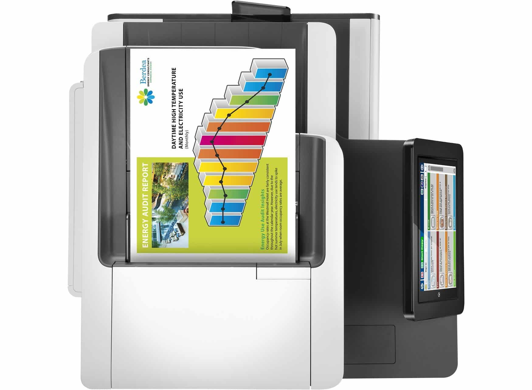 HP PageWide Enterprise Color Flow MFP 586z Inkjet-Multifunktionsgerät A4 2400 x 1200 DPI 75 Seiten pro Minute Duplex-NETZWERK-Fax