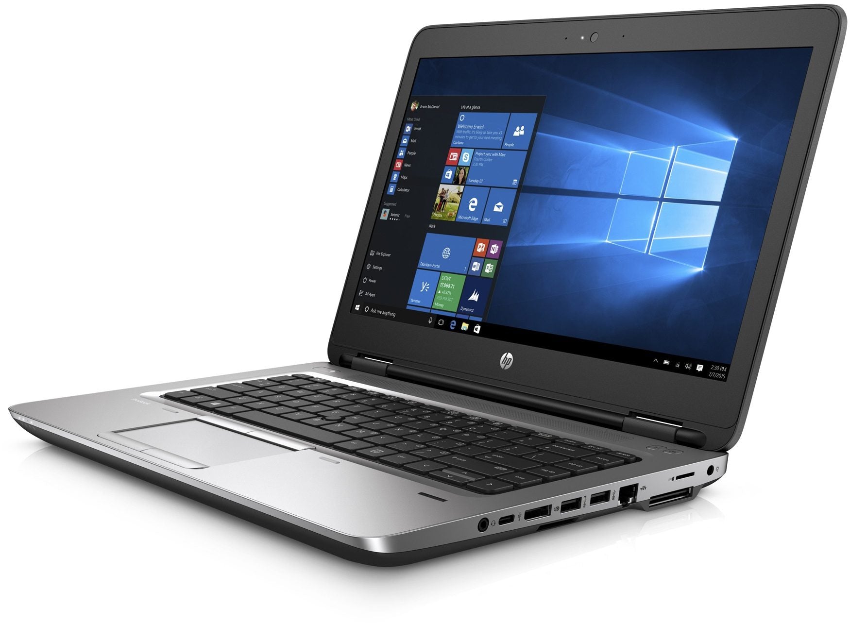 HP ProBook 645 G2 14″ HD-Notebook | AMD A6-8500B 1,6 GHz | SSD 256 GB | RAM 8 GB | Webcam-Tastatur ITA | Windows 10 Pro Klasse B