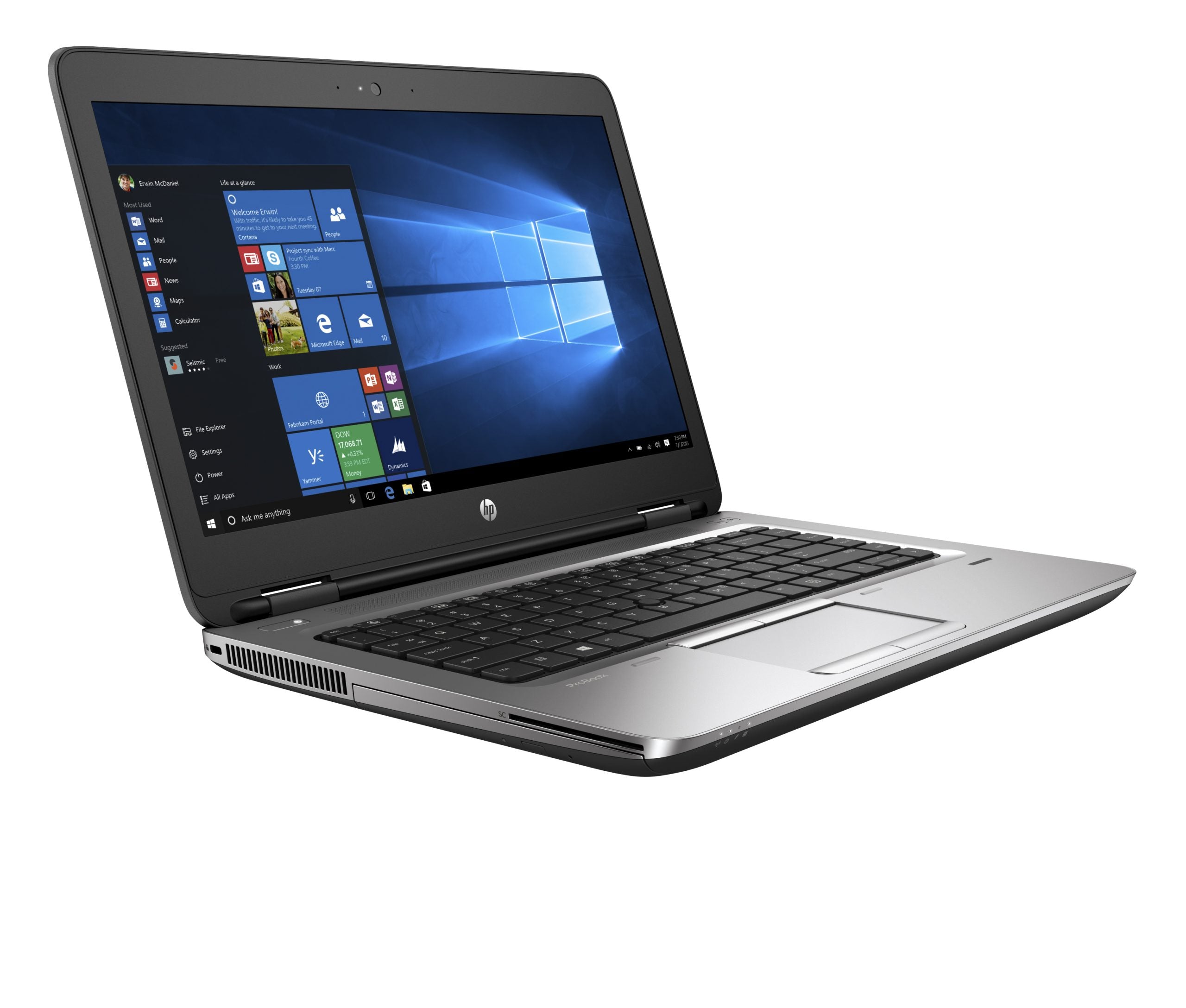 HP ProBook 645 G3 14″ HD Notebook | AMD A6-8530B 2.3Ghz | SSD 256Gb | Ram 8Gb | Webcam Keyboard ITA | HP D9Y32AA Docking Station and Free PC Bag | Windows 10 Pro