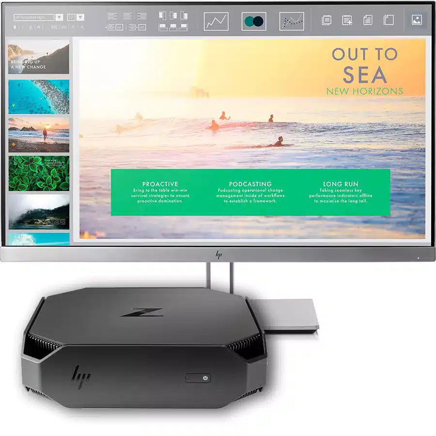 Postazione HP Z2 Mini G4 + HP E233