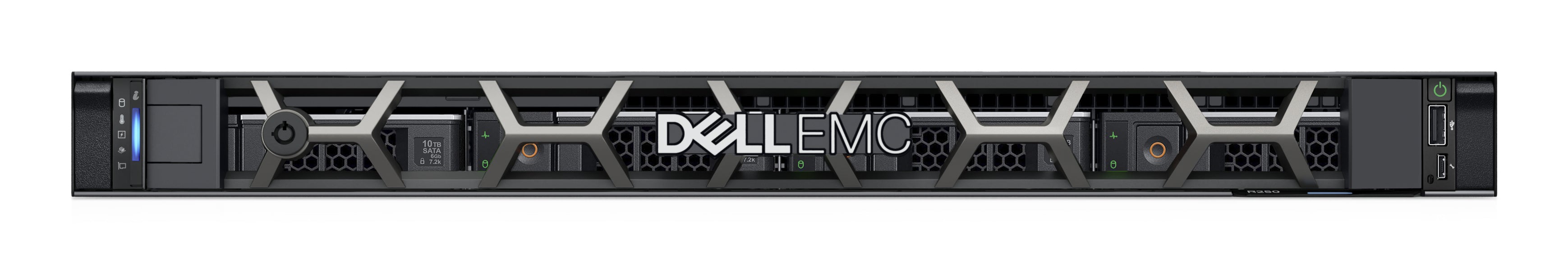 Dell PowerEdge R250 Server Rack 1U | Intel Xeon E-2314 | Ram 16 GB RAM | SSD 2×1 TB FreeDOS
