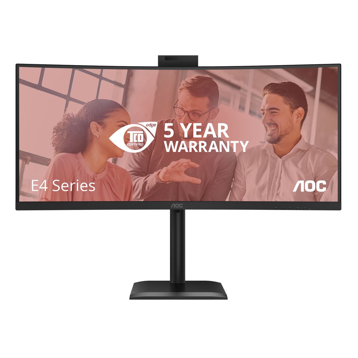 AOC 34 Curved 1500R 21:9 3440x1440 120Hz webcam