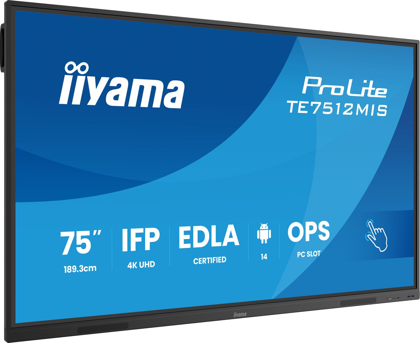 IIYAMA 75 iiWare13E , Android 14, 8/128GB Touch