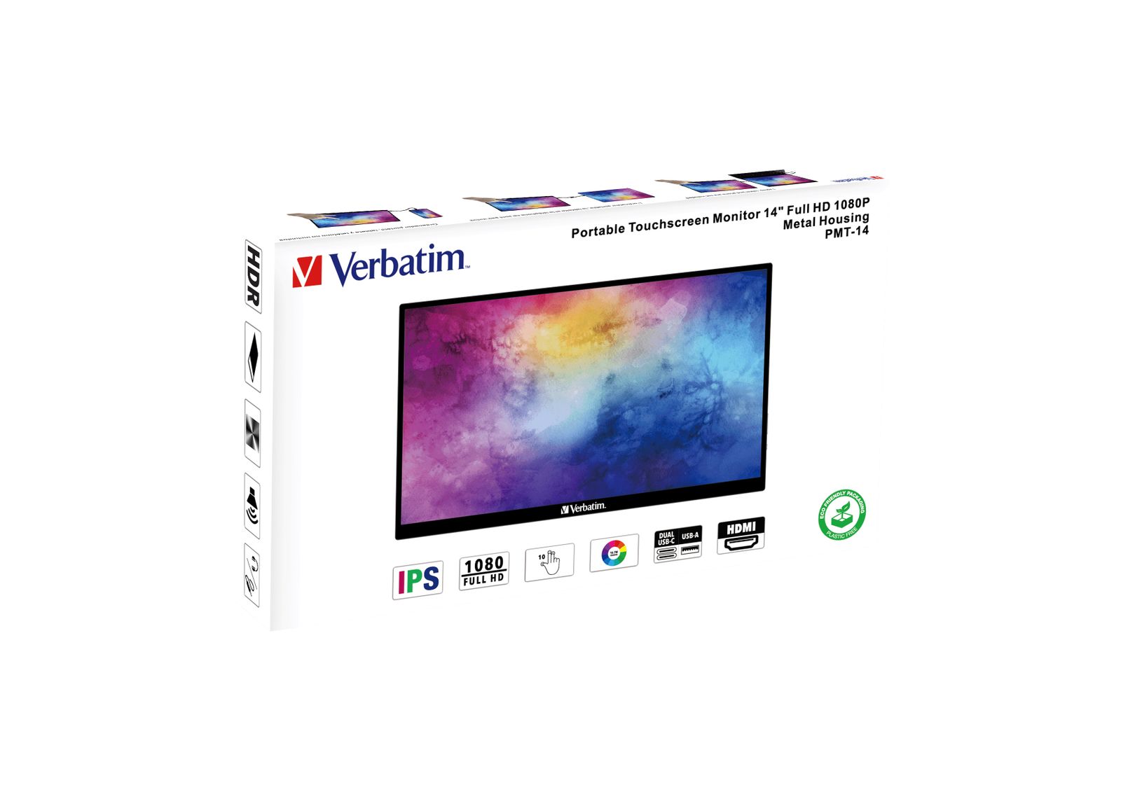 VERBATIM PMT-14 MONITOR PORTATILE TOUCH 14 FHD