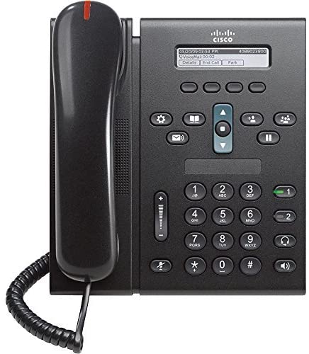 Cisco Unified IP-Telefon CP-6921 Perfektes IP-Telefon für hochmoderne Unternehmen. 2 Leitungen und Freisprecheinrichtung. Übertragung und Konferenz