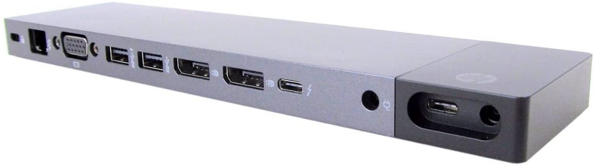 HP Elite 90W Dock Hstnn-cx1 Thunderbolt 3 Docking 2x Display-Anschluss, USB TypeC, Ethernet, 4x USB VGA 841830-002