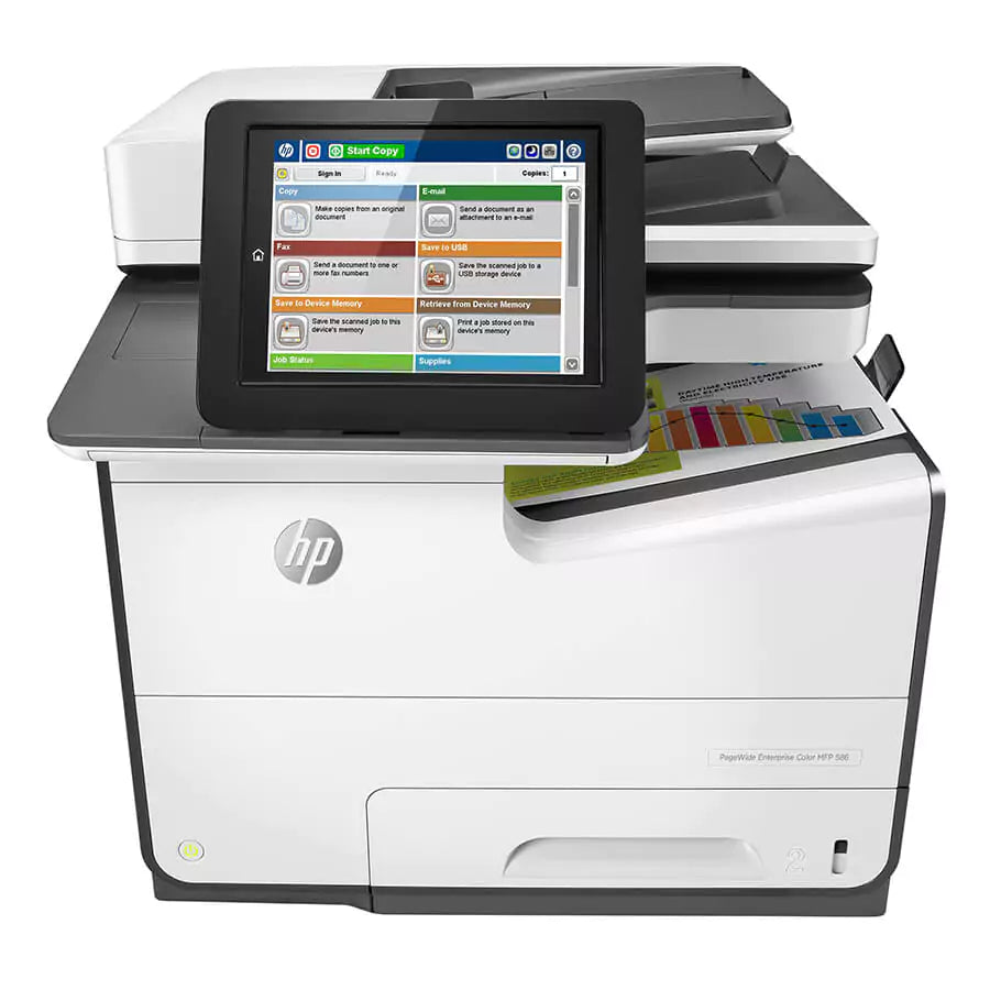 HP PageWide Enterprise Color Flow MFP 586 Tintenstrahl-Multifunktionsgerät A4 2400 x 1200 DPI 75 Seiten pro Minute Duplex-NETZWERK-Fax