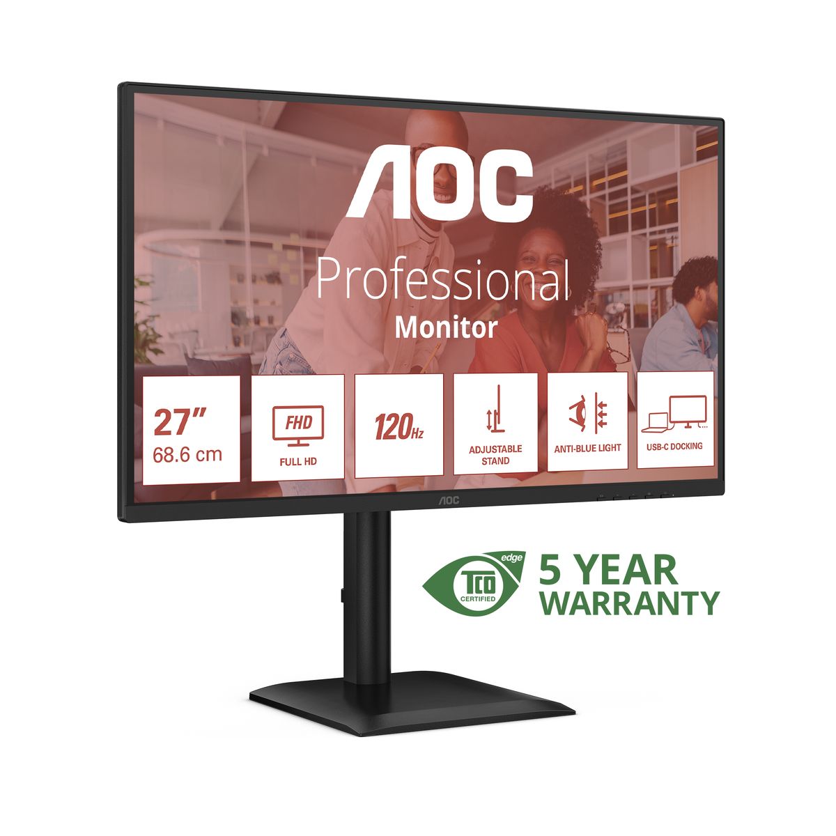 AOC 27 16:9 IPS 1920X1080 120HZ HDMI DP HUB USB