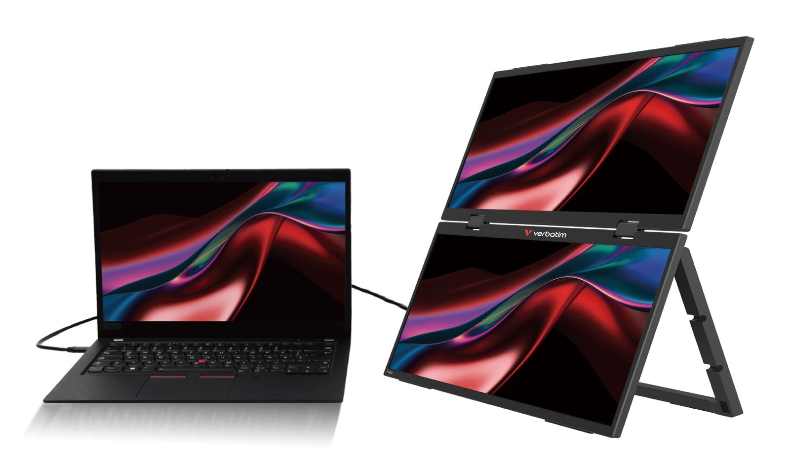 VERBATIM DUAL MONITOR PORTATILE 15,6 FHD