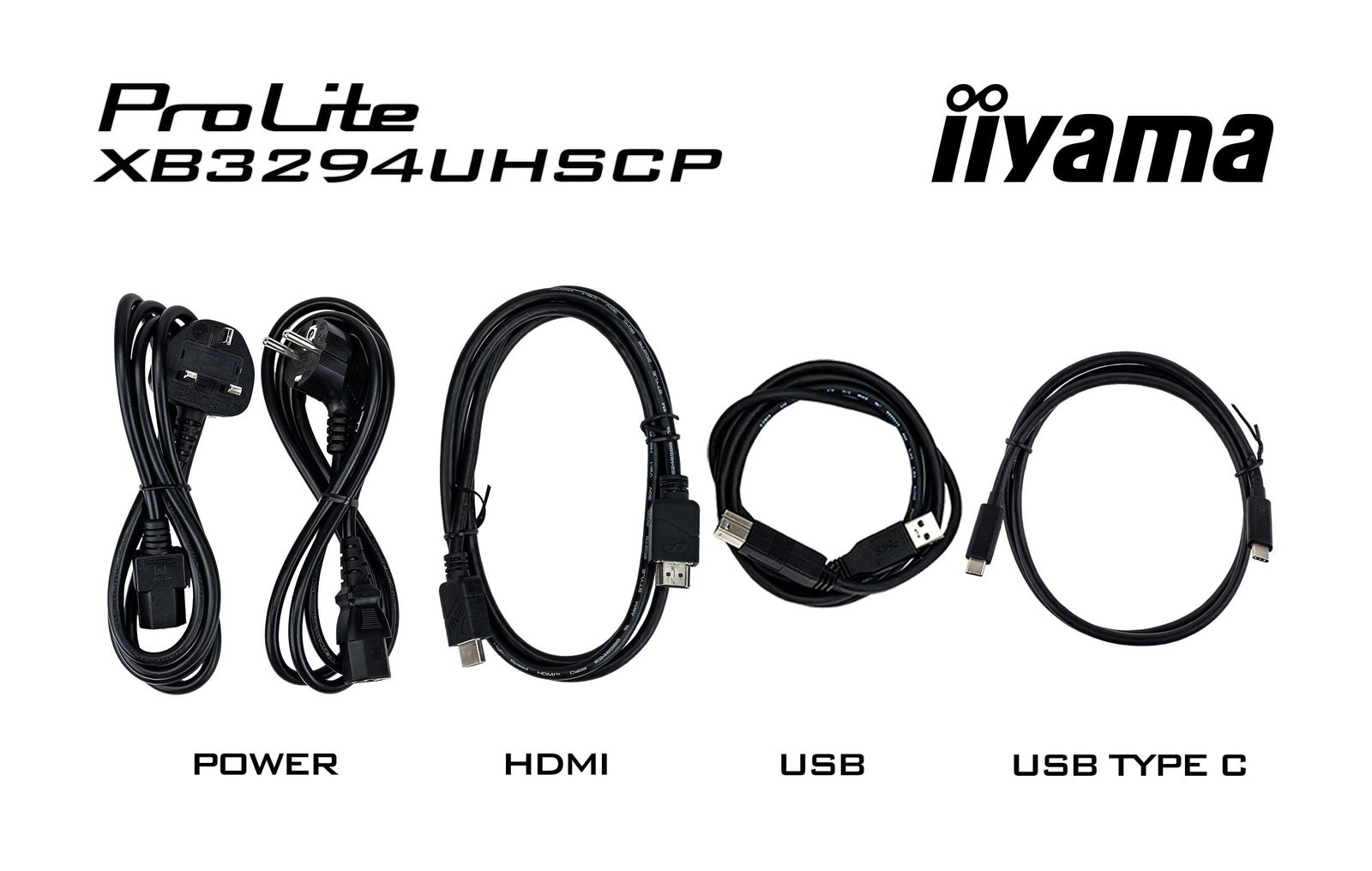 IIYAMA 32 VA-panel, 3840x2160 DisplayPort, 2x HDMI, USB
